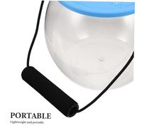 ERINGOGO Seau de Transparent avec Couvercle et Poignée Bol Portable pour Capture de Crabes Coquillages et Petites Vies Seau Plastique pour Activités de Plage et Plein Air