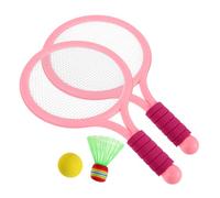 ERINGOGO Set de Badminton et Tennis pour Garçon Fille Balles Rose avec Filet Jeu Interactif Parent Garçon Fille Adapté Intérieur Extérieur Design Kid Friendly