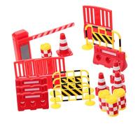 ERINGOGO Set de Barrières et Panneaux de Signalisation Éducatifs pour Garçon Fille Modèles de Circulation et Obstacles Routiers Dapprentissage Sécurité Routière pour Garçons et Filles