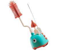 ERINGOGO Set de Brosses de Nettoyage pour Biberon et Pailles avec Support Brosse Écologique Polyvalente pour Bouteilles Tétines et Tubes Kit pour Usage Domestique et Voyage