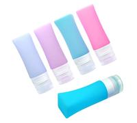 ERINGOGO Set de Flacons de Voyage Rechargeables Silicone avec Sac Portable Kit de Rangement Étanche pour Cosmétiques et Pratique pour Avion et Voyage Couleur Aléatoire Couleur Aléatoire