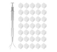 ERINGOGO Set de pour Douces D'éponges et avec Acier Ongles en Pince D'effets Inoxydable Création Dégradés Prévention du Transfert Couleur pour Manucure Nail Art