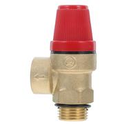 ERINGOGO Soupape de Décharge de Pression en Laiton Dn15, Vanne de Sécurité pour Chaudière Murale, Réducteur de Pression 120g Filetage Intérieur et Extérieur, Soupape Unidirectionnelle