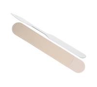 ERINGOGO Spatule Cosmétique Acier Inoxydable Double Embout 2 Pièces Spatule Longue pour Mélange Maquillage Professionnel Usage Institut Beauté