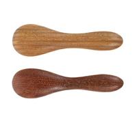 ERINGOGO Spatules Cosmétiques en Bois de Santal Lot de 2, Taille Standard, Outil Guasha Visage, Masseur Facial Naturel pour Soins Quotidiens, Utilisation Spa et Détente