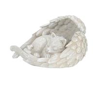 ERINGOGO Statuette Ange Chat Résine Pierre Commémorative pour Jardin et Intérieur Décoratif pour Souvenir Animal de Compagnie