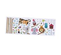 ERINGOGO Sticker Mural Toise Croissance Garçon Fille Animaux Autocollant Mural Chambre Garçon Fille Mesure Murale PVC Décoration Murale Chambre Garçon Fille Animaux Jungle