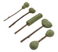 ERINGOGO Sucette Chat en Herbe à Chat Naturelle Lot de 5 Bâtonnets Rancom Style pour Distraire du Mordillement Facile à Ranger Efficaces Plusieurs Styles