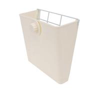 ERINGOGO Support à Herbe pour Lapin Fixe en Plastique Beige, Grand Bac D’Alimentation Intégré Anti-gaspillage pour Cages de Petits Animaux, Adapté aux Lapins, Cobayes et Chinchillas