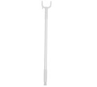 ERINGOGO Support à Linge Télescopique en Aluminium Gris, Barre Robuste Ajustable pour Vêtements, Perche à Linge Courte 1 Pièce, pour Rangement et Séchage Domestique, Optimisation D’Espace