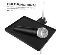 ERINGOGO Support de Microphone avec Plateau Ajustable et Fixation à Pince Étagère Pratique pour Bureau ou Sol Plateau Solide Compatible pour Streaming Direct Enregistrement et Karaoké