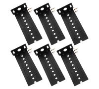 ERINGOGO Support de Montage Inférieur pour Glissières de Tiroir en Acier Inoxydable Noir, Charge Lourde Base Protectrice et Réglage Facile pour Mobilier et Souris