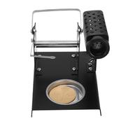 ERINGOGO Support de Soudure en Métal Base Ronde Isolante, Résistant la Chaleur, Compact et Stable pour Fer à Souder - Accessoire Professionnel pour Réparation Électronique et Bricolage