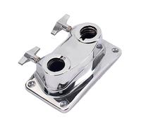 ERINGOGO Support Double Trou Métal pour Accessoires Batterie Pince de pour Tom et Base de Fixation Stable pour Kit de Batterie