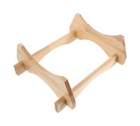 ERINGOGO Support en Bois Naturel 10l pour Tonneau à Bière et Vin, Porte-Bouteilles Robuste pour Distributeur de Boissons, Socle Stable pour Usage Domestique Cuisine et Bar