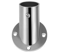 ERINGOGO Support Forme Triangulaire pour Tringle à Penderie en Acier Inoxydable Argenté, Design Simple et Gain de Place pour Rangement Salle de Bain