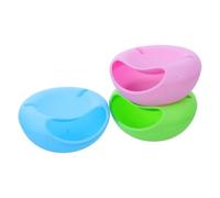 ERINGOGO Support Multifonction pour Téléphone Portable Deux Bols pour Snacks Secs, Plastique Solide, Adapté aux Pauses Gourmandes la Maison Bureau Réutilisable