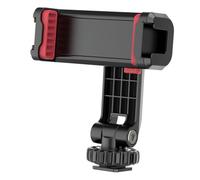 ERINGOGO Support Trépied pour Téléphone avec Pince Rotative 360° Double Griffe Cold Shoe Compatible Trépied et Accessoires Fixation Ajustable pour Smartphone en Mode Portrait et Paysage