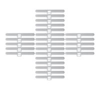 ERINGOGO Supports Supérieurs Doubles pour Lamelles de Stores Verticaux 127 Mm, Accessoires de Remplacement 30 Pièces pour Lamelles Vénitiennes, Cintres de Fixation Robustes et Adaptés