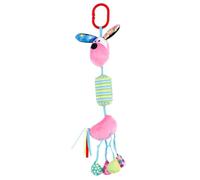 ERINGOGO Suspendu pour Berceau Garçon Fille Peluche Mobile Sensoriel Rose Chien Stimulation Auditive et Visuelle Éveil pour Poussette et