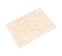 ERINGOGO Tableau Braille pour Malvoyants Aide Pédagogique Alphabétique Outil Éducatif Portable pour Personnes Aveugles Planche Apprentissage Durable et Accessible