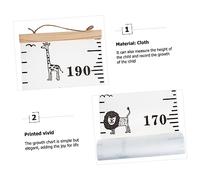 ERINGOGO Tableau de Mesure Taille Mural Garçon et Filles 20x200 Cm Toise Croissance Décor Chambre Bébé Garçon Fille Peinture Toile East Africa Savane