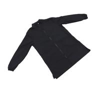 ERINGOGO Tablier Toilettage Imperméable Et Antistatique pour Pet Shop Blouse Manches Longues avec Fermeture Éclair Vêtements Professionnels pour Salon Animaux XL Noir