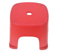 ERINGOGO Tabouret de Toilette Physiologique Antidérapant Plastique Rouge Marche Pied WC Polyvalent pour Salle de Bain Repose Pied pour Adultes Siège Pratique pour Changer de Chaussures et