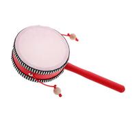 ERINGOGO Tambour à Cliquet Rotatif en Bois, Hochet Musical pour Bébé, Instrument de Percussion Orff Traditionnel, Surface Lisse Sécurisée, Éducatif pour Motricité et Éveil Sensoriel,