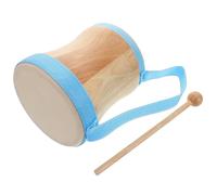 ERINGOGO Tambour à Main Bois avec Peau Naturelle Instrument de Percussion Portable pour Éducation Musicale Maternelle Simple et pour Enseignants et Débutants