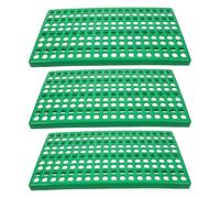ERINGOGO Tapis de Cage pour Lapins 3 Pièces 30x50 Cm en Plastique Anti-Morsure Plancher pour Cage à Lapins Tapis de Sol Antidérapant pour Petits Animaux