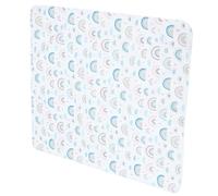 ERINGOGO Tapis De Jeu Pour Garçon Fille Tapis De Chaise Haute Antidérapant Pour Salle à Manger Imperméable Facile à Nettoyer Design Arc-ciel
