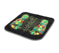 ERINGOGO Tapis de Massage Plantaire en Pierres Naturelles 35x35 Cm pour Acupression et Réflexologie, Masseur à Pierres Sûr et Confortable, Appareil de Massage Relaxant à Domicile