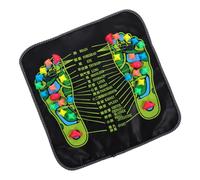 ERINGOGO Tapis de Massage Réflexologique pour Pieds Coussin de Massage Pierres Massantes Stimule Entrailles et Immunité 34X34Cm Adapté Intérieur Extérieur