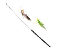 ERINGOGO Têtes De Voyage pour Améliorer Jeu De Conception - Recharges De Chaton De Chasse De Remplacement Et Plumé avec des Sauterelles Jouets Teaser Plume Fun Cat Bells Stick