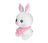 ERINGOGO Tirelire Lapin Vinyle Résistante pour Garçon Fille Décoration de Bureau Boîte à Économies Antichoc Cadeau pour Garçon et Fille Coffret de Mignon