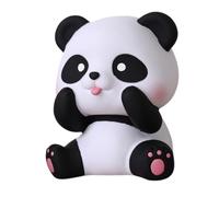 ERINGOGO Tirelire Panda Vinyle Dur et Stable Tirelire Dessin Animé Mignonne pour Monnaie Cadeau Anniversaire et Adultes Jarre à Économies Pratique et Adorable