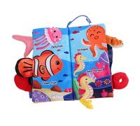 ERINGOGO Tissu Crinkle Nés Éducatif Tissu Thème De Océan Avec Éléments Parfait Pour Bain Sommeil Développement Sensoriel Et Linguistique Pour Garçon Fille