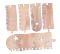 ERINGOGO Toise Murale Bois Garçon Fille avec Motif Étoiles Règle Mesure Croissance Murale Simple et Décoration Chambre Garçon Fille Suivi Hauteur Garçon Fille Poupon