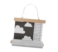 ERINGOGO Toise Murale Garçon Fille Enroulable Noire Règle de Mesure Hauteur Croissance Garçon Fille Décoration Murale Chambre Pratique et Simple