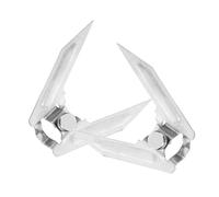 ERINGOGO Tourne Broche en Acier Inoxydable, Accessoire pour Four, Lot de 2, Design Compact, pour Poulet Rôti et Viande, Insertion et Retrait Faciles