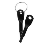 ERINGOGO tournevis multifonctionnel mini tournevis trousse à outils de poche mini-vis porte-clés porte-clés outil de Acier inoxydable Noir