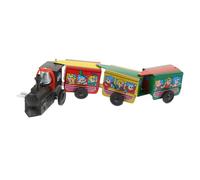 ERINGOGO Train Vintage à Remontoir avec Trois Wagons Miniature Portable et Jeu Dintérieur et Extérieur pour Garçon Fille Garçons Filles