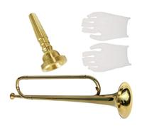 ERINGOGO Trompette pour Garçon Fille avec Gants Instrument de Musique pour Apprentissage pour Orchestre Scolaire et Camp