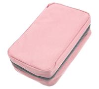 ERINGOGO Trousse de Toilette Pliable Imperméable Rose avec Compartiments Séparés pour Maquillage et Accessoires de Voyage Compacte et Organisée