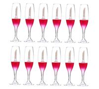 ERINGOGO Tube De Brillant à Lèvres Rechargeable 12 Pcs 8 Ml Mini Bouteille Forme Verre à Vin Rouge Portable Pratique Pour Cosmétiques Bouchon