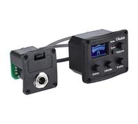 ERINGOGO Ukulélé Micro Piézo Égaliseur 3 Bandes et Écran LCD Système D’Accordeur Intégré Préampli Électro-Acoustique pour Ukulélé et Guitare Folk Accessoire Instrument de Musique