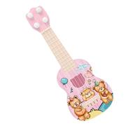 ERINGOGO Ukulélé pour Garçon et Filles 26 Cm en Plastique Robuste, Guitare pour Débutant Design Dessin Animé Ours, Instrument Musical Éducatif Miniature pour Apprentissage et Fête