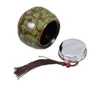 ERINGOGO Urne Funéraire Céramique pour Animaux Mini Urne Décorative pour De Chiens Et Boîte Commémorative Vert pour