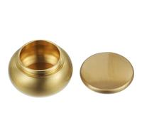 ERINGOGO Urne Funéraire Mini Cuivre Petite Boîte Scellée Multifonction Récipient pour Cendres Encens et Bijoux Stockage Étanche pour Maison et Cimetières